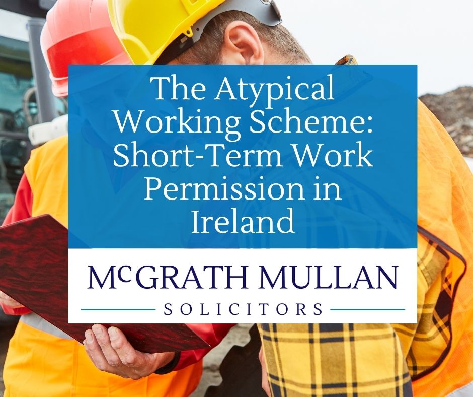 the atypical working scheme short term work permission in ireland